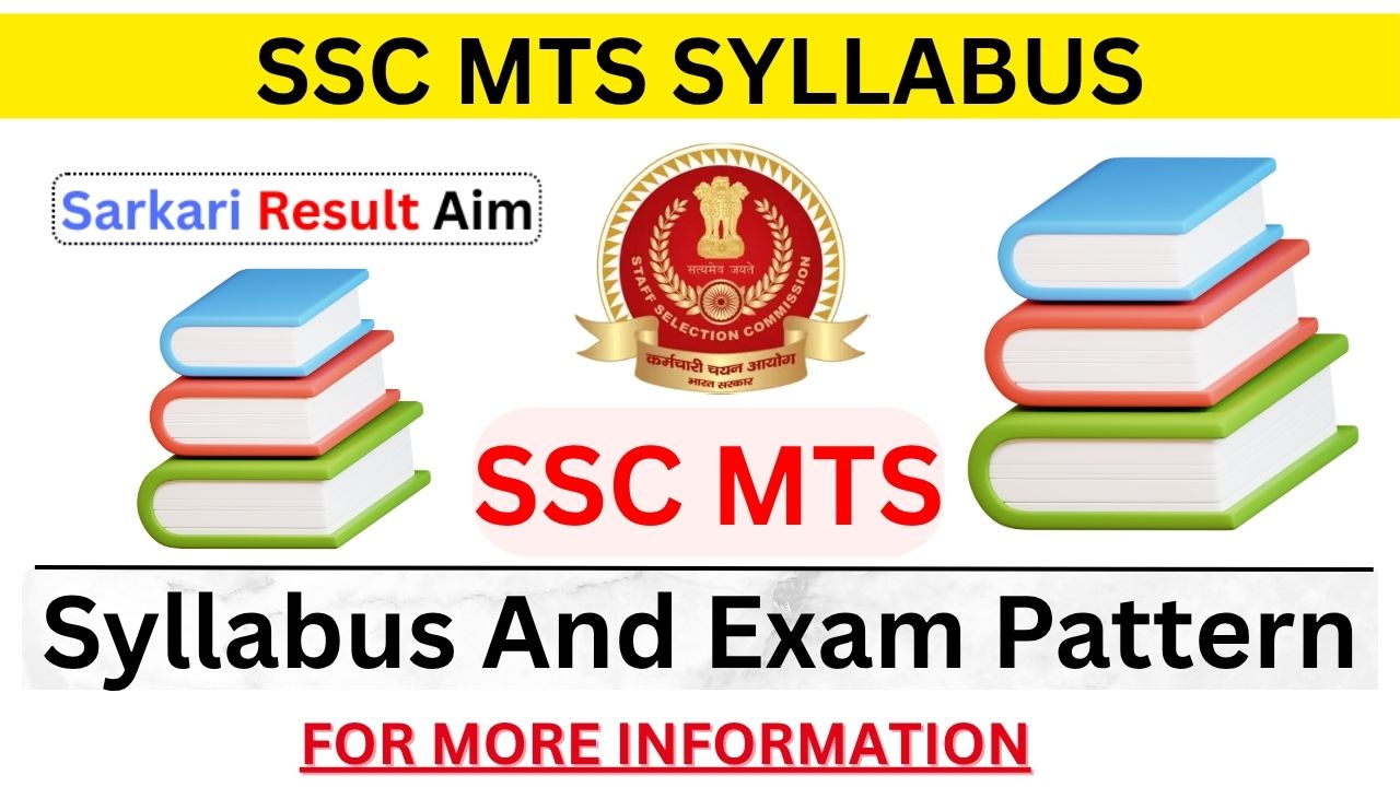 SSC MTS Syllabus