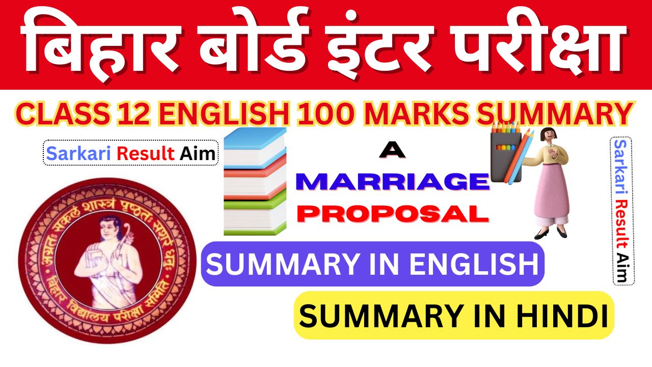 A Marriage Proposal Summary