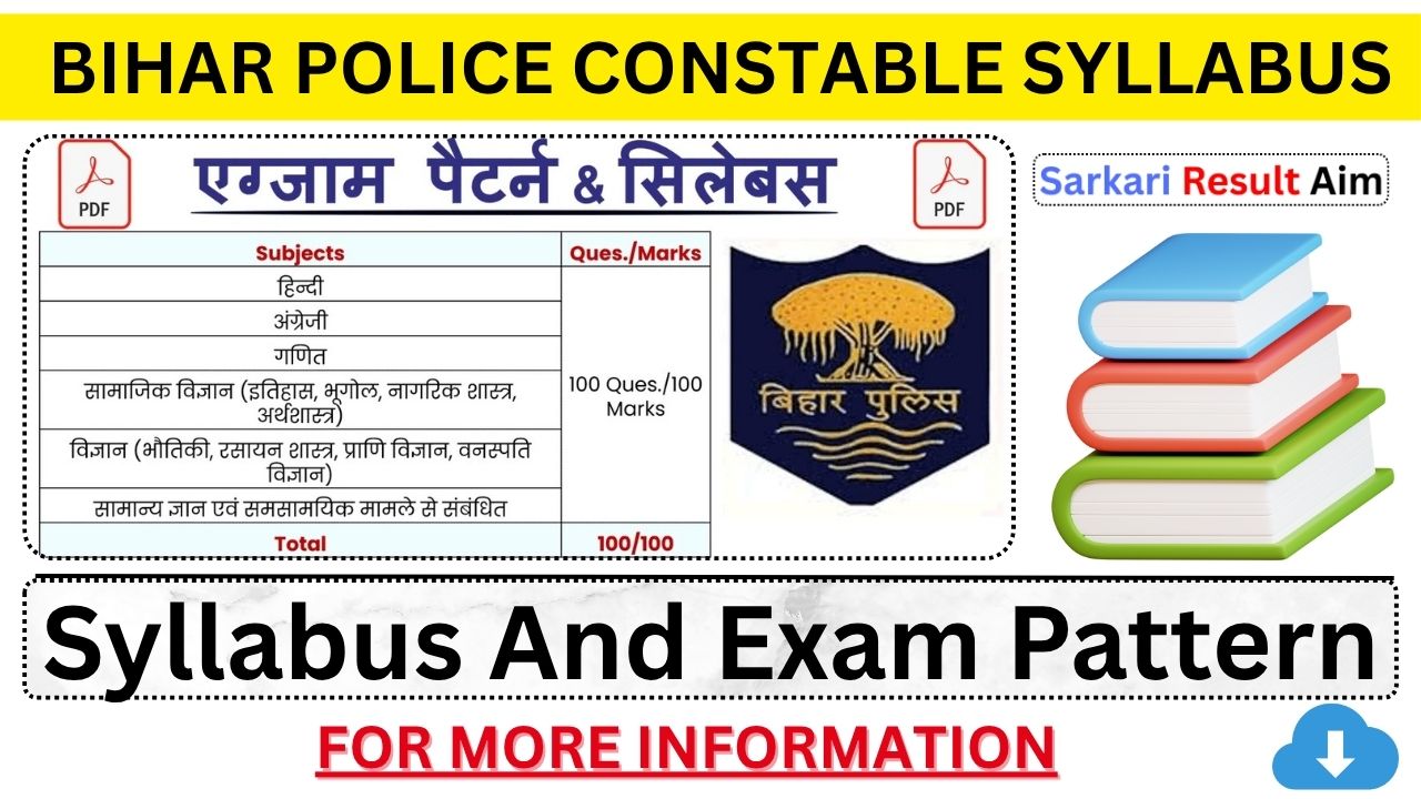 Bihar Police Constable Syllabus