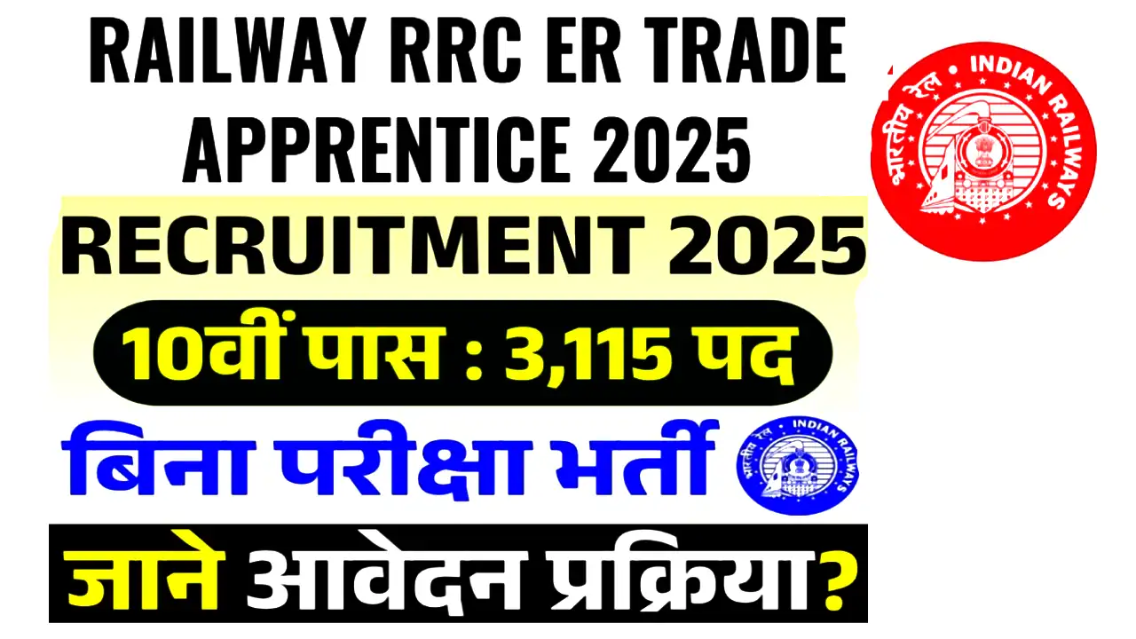 Railway RRC ER Trade Apprentice Online Form 2025