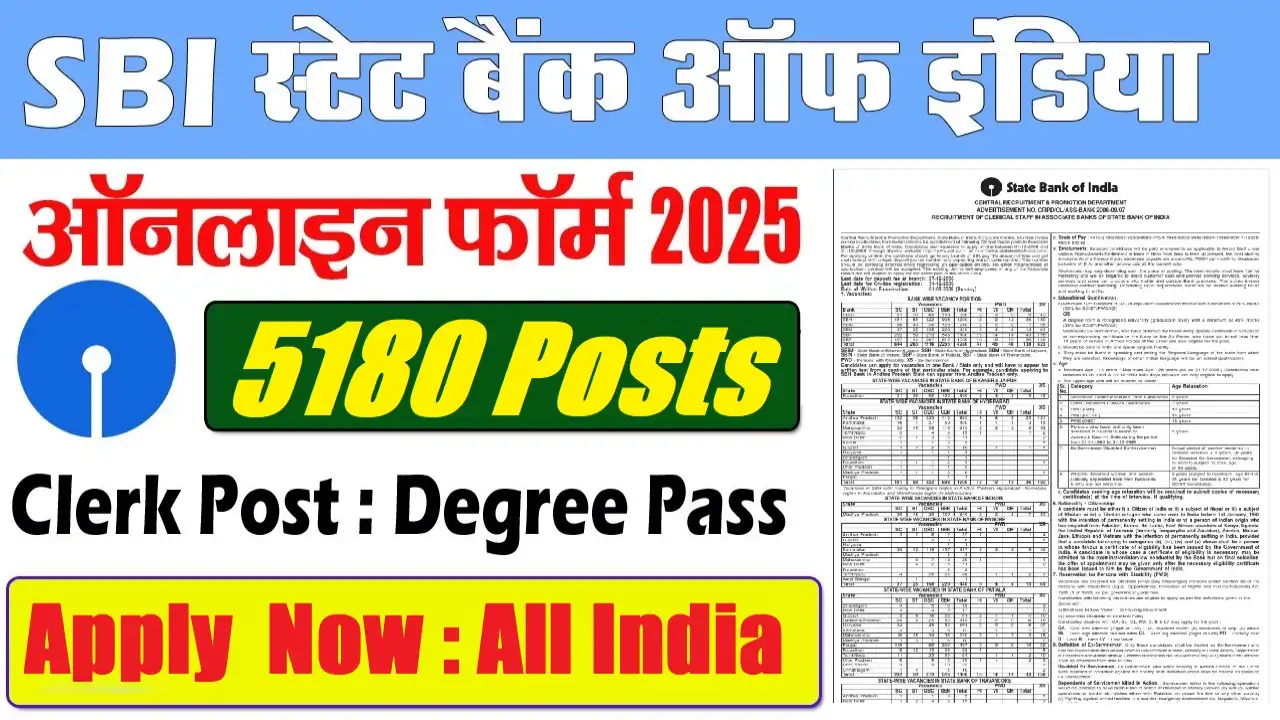 SBI Clerk Recruitment 2025