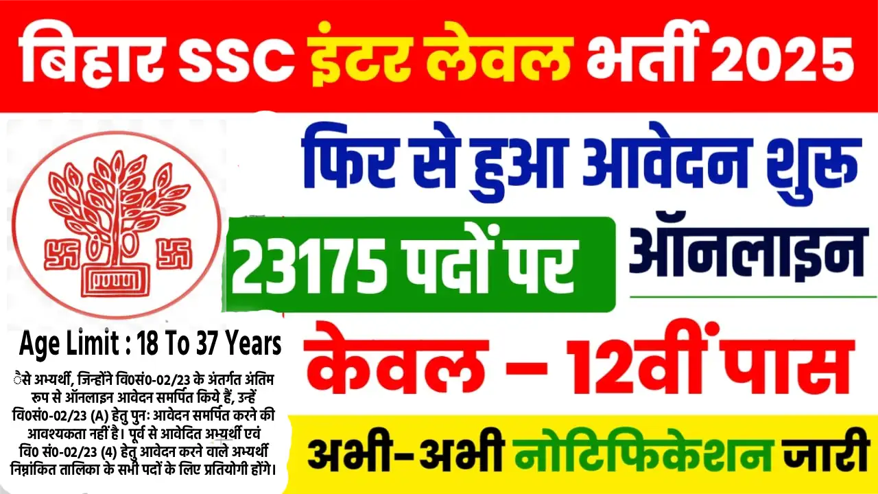 BSSC Inter Level Vacancy 2025