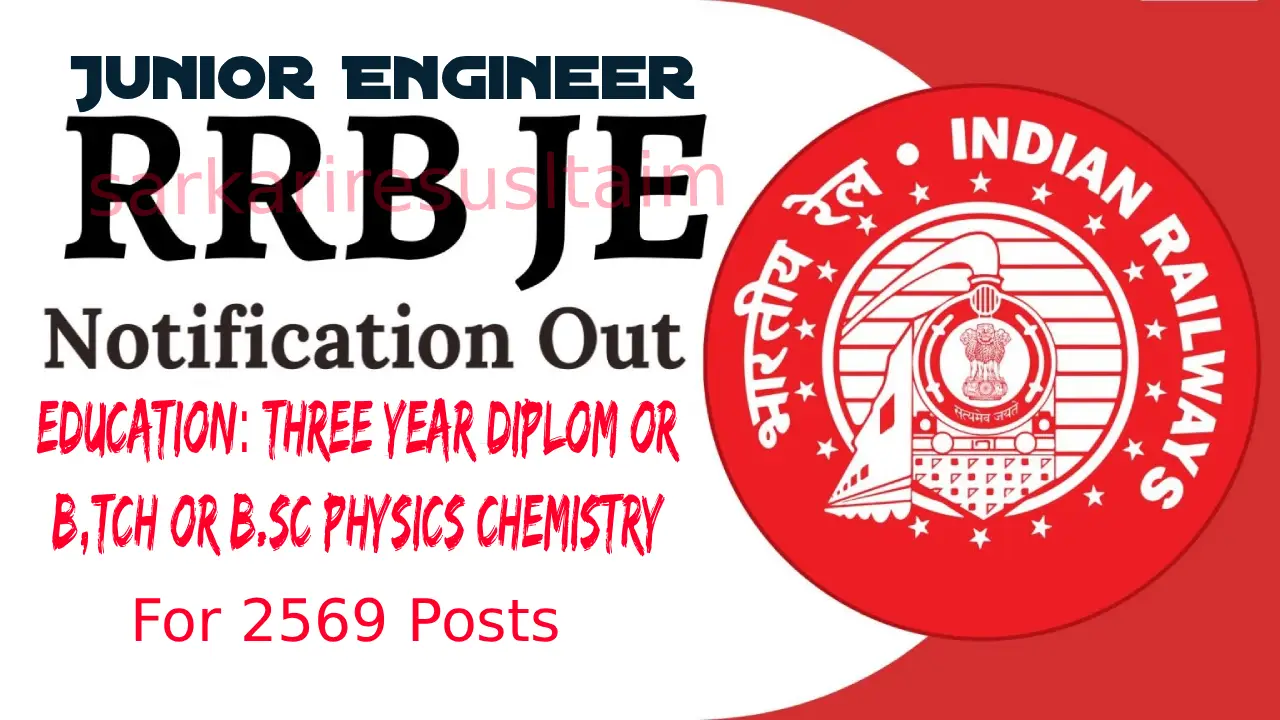 RRB JE Recruitment 2025