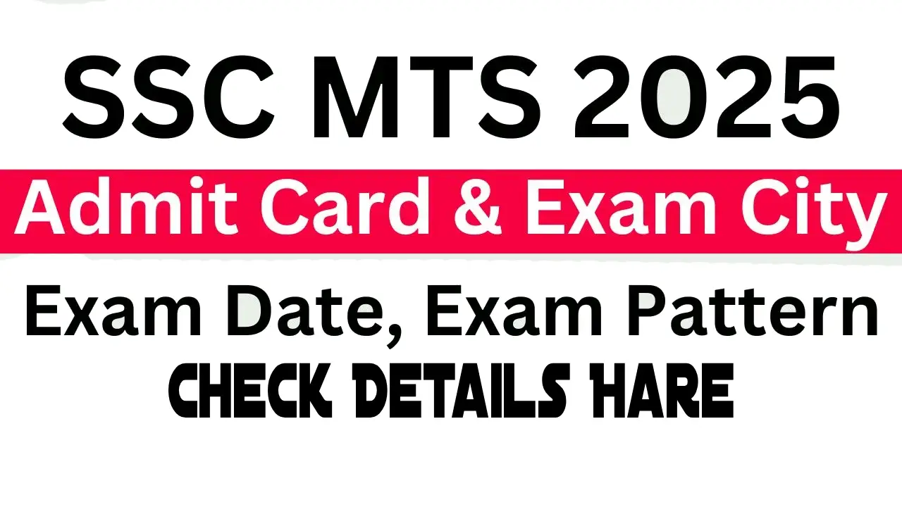 SSC MTS Admit Card 2025 Download